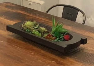 Antique White Decorative Mango Wood Dough Bowl <b>Large</b> Rectangular 100% Natural Wax Luxury Handmade Multi-functional <b>Candle</b> Holder - Product Image 6