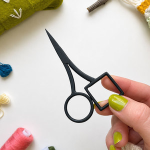 Premium Matte Circle <b>Square</b> Embroidery Scissors Sharp Fine Tip Stainless Steel Sewing <b>Tool</b> for Needlework and DIY Crafts - Product Image 1