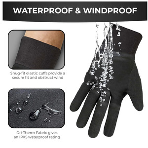 Racing <b>Gloves</b>-Durable & Thermal Full Finger Windproof Polyurethane Coated Hand <b>Grips</b> for Technicians Outdoor Workshop Settings - Product Image 3