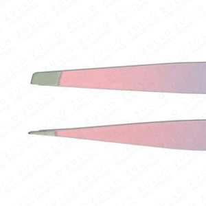 2PCS <b>Pink</b> Purple Gradient Stainless Steel Eyebrow Tweezers <b>Set</b> Custom Tip OEM Private Label Brow Shaping <b>Tool</b> - Product Image 6