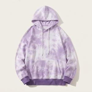 Sudadera con Capucha de Forro Polar Oversize Unisex con Estampado Digital Tie Dye y Logotipo Personalizado para Venta al por Mayor - Colección Otoño - Product Image 1