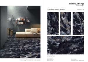 Azulejo de Porcelana de Alta Calidad y Alto Brillo, 600x1200, Formato Grande, Superficie Pulida Premium, para Paredes y Pisos, Uso Interior y Exterior Moderno - Product Image 5