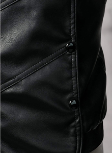 Chaqueta de Cuero Genuino para Hombre, Piel de Vacuno Auténtica, Corte Ajustado, Estilo Motero, Ropa Exterior para Motocicleta, Impermeable, Resistente al Viento, con Calefacción - Product Image 6