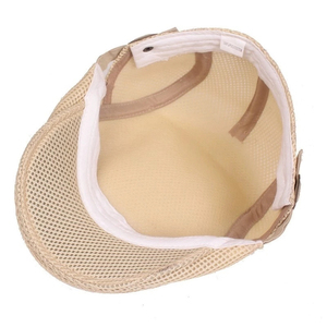 Wholesale Genuine Leather Flat <b>Cap</b> Premium Cowhide Ivy Driving Hat Bulk Custom OEM PU Leather Flat <b>Cap</b> <b>Vintage</b> Retro - Product Image 3