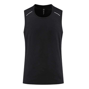 Débardeur Homme 100% Coton à Capuche avec Logo Frontal Séchage Rapide Personnalisable Course Entraînement Décontracté Sportif Gym Fitness Sans Manches - Product Image 3