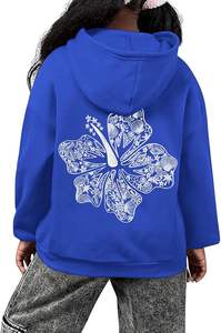Sudadera con Capucha Rosa Personalizada para Niñas, Sudadera con Capucha para Otoño, Chaqueta Informal con Bolsillos, Sudadera con Estampado 3D - Product Image 5