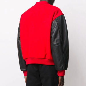 Nouveauté, veste coupe-vent personnalisée résistante à l'usure, antistatique, veste pour homme, couleur unie, polyester, veste de baseball, veste varsity - Product Image 4