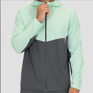 Chaqueta Cortavientos Personalizada para Hombre, con Cierre Completo, Ligera, Impermeable, Deportiva - Product Image 1