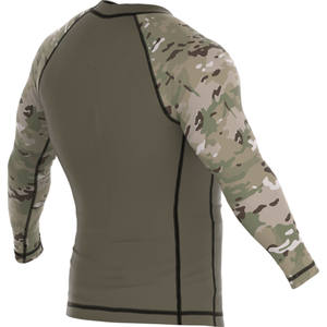 Tenue d'entraînement pour hommes, dernière conception, respirante, légère, anti-UV, rashguard, couleurs personnalisées, matière Spandex/Polyester - Product Image 3