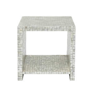 Table d'appoint artisanale en nacre de qualité supérieure, petite table en nacre pour la décoration intérieure moderne, intérieur luxueux - Product Image 2