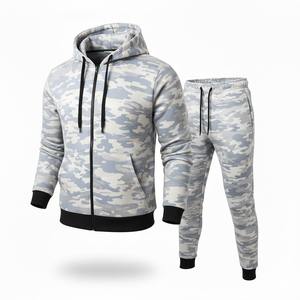 Conjunto de Sudadera con Capucha de Forro Polar Unisex, Transpirable, Ecológico, con Estampado de Camuflaje, Personalizado para Invierno 2026, con Logotipo, para Gimnasio, 100% - Product Image 5