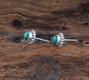 Boucles d'oreilles pendantes en turquoise naturelle, forme goutte d'eau, avec halo perlé en argent sterling 925, style vintage bohème, cadeau de mariage de luxe, bijoux raffinés - Product Image 2