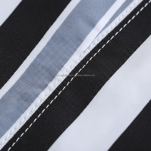 Men's Summer Two Piece Set Black <b>Striped</b> Breathable Custom OEM Wholesale - Product Image 6