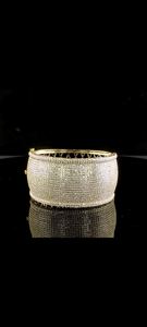 Exclusivo Brazalete de Diseño con Diamantes CVD en Plata de Ley 925 con Diamantes Cultivados en Laboratorio de Primera Calidad - Product Image 2