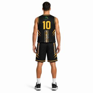 Conjunto de Uniforme de Baloncesto Personalizado para Hombre con Diseño de Garra Tribal, Camiseta de Malla Sublimada y Pantalones Cortos, Ropa Deportiva para Equipo, Kit de Equipamiento para Juego, Venta OEM Profesional - Product Image 4