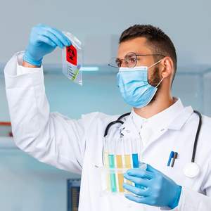 6X9 sacchetti per campioni a rischio biologico trasparente con cerniera 100 3 sacchetti per strappo da parete 2 Mil polietilene per imballaggi di bottiglie da laboratorio - Product Image 6