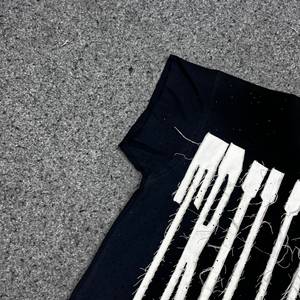 Camiseta Corta Negra para Hombre, Estilo Moderno, Cuello Redondo, Manga Corta, Estilo Urbano, Corte Regular, Transpirable, Secado Rápido, Algodón Jersey Ecológico - Product Image 6