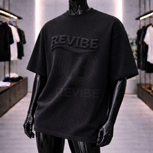 T-shirt gaufré confortable en coton respirant de qualité supérieure pour homme, coupe classique, 100 % coton - Product Image 4