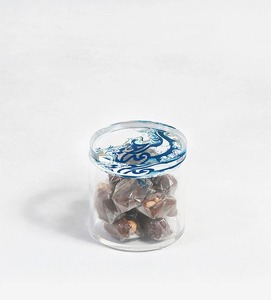 Caja de Almacenamiento de Dulces de Acrílico Premium con Acabado Lacado y Tapa de Madera MOP Hecha a Mano - Product Image 1