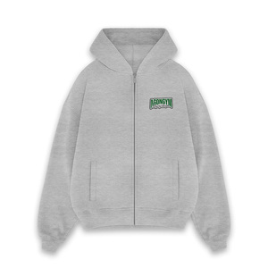 Custom Men Print Embroidered Premium Heavyweight <b>Zip</b> Hoodie Regular Fit Oversize Drop Shoulder Casual Knitted Winter - Product Image 3