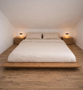 เตียงไม้มะม่วงแท้คุณภาพสูงแบบพับได้สำหรับห้องนั่งเล่น ขายร้อนจากโรงงานโดยตรง - Product Image 1