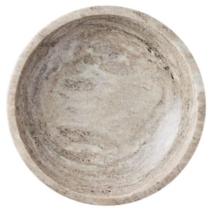 Bol décoratif rond en pierre naturelle artisanale, accent minimaliste pour table, pour un style moderne, centre de table de luxe pour le salon - Product Image 1