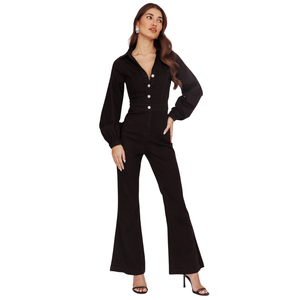 Combinaison en jean utilitaire pour femmes de qualité supérieure, vente en gros directe d'usine - Product Image 1