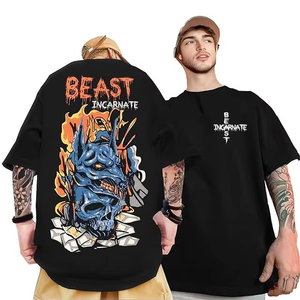 Camisetas de algodón para hombre al por mayor, de manga corta, con relieve 3D, personalizadas, anti-bolitas, de secado rápido, tallas grandes - Product Image 5