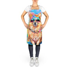 Tablier Hippie Dawg de Poméranie unisexe multicolore pour la cuisine, la pâtisserie et le jardinage-pour adultes, hommes et femmes - Product Image 2