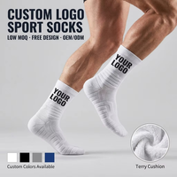 Logo personnalisé Chaussettes de sport athlétique Chaussettes sans quantité minimale de commande avec votre propre conception Ch