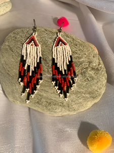 Pendientes colgantes bordados con cuentas de semillas americanas, estilo clásico, unisex, multicolor, diseño nativo campestre, moda, fiesta, personalizados - Product Image 5