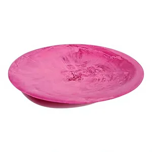 Tazón de Resina Hecho a Mano con Diseño Azul Marmoleado, Estilo Moderno, Vajilla para Servir en el Hogar con Acabado Bajo Esmalte - Product Image 4