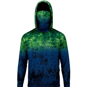 Men's Custom Printed <b>Long</b> <b>Sleeved</b> Quick Dry Windproof Fishing Jersey Breathable Outdoor Clothing with UPF50+ Waterproof Feature - Product Image 4