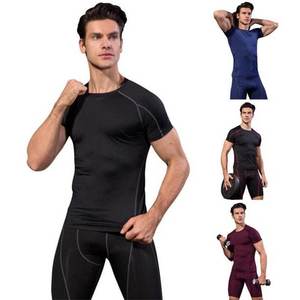 T-shirts Rash Guard Homme Surdimensionnés de Qualité Supérieure Personnalisables Compression Protection Anti-UV Option Frontale Écologique OEM - Product Image 6