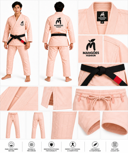 Uniforme de Jiu Jitsu Brasileño de Hermosa Confección, Tejido Blanco Perla, 450 Gsm, 100% Algodón, Transpirable, Absorbente de Humedad, Unisex para Adultos - Product Image 4