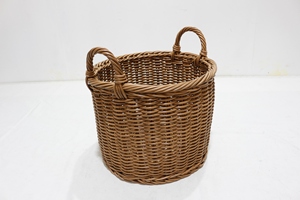 Modern Round <b>Plastic</b> Rattan Clothing Storage <b>Baskets</b>-Eco-Friendly Foldable Design - Product Image 4