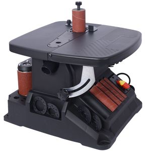 Levigatrice Combinata 2-in-1 con Mandrino Oscillante Verticale e Levigatrice a Nastro per Progetti di Falegnameria - Product Image 4