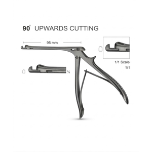 Pinzas Citelli de 90 Grados, 95 mm, Acero Inoxidable, Instrumento Quirúrgico ORL |   Punzón Óseo de Precisión para Procedimientos de Otología y ORL - Product Image 5