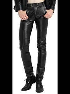 Pantalones de Cuero Negro de Piel de Cordero Auténtica para Hombre, Marca Fabulous Wear - Product Image 1