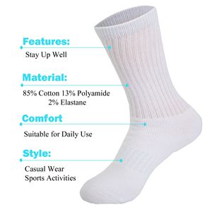 Calzini sportivi sportivi Casual e traspiranti da donna tinta unita Set 3 paia di scarpe taglia 5-10 - Product Image 5