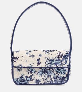 Bolso de mano informal con asa bordada multicolor y cuentas, artesanía india hecha a mano, color personalizable, exportaciones de Craftera - Product Image 4