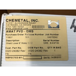 AMAT 0020-24082 PROTECCIÓN INFERIOR TIPO OBOE DE 8 PULGADAS G 12, 152432 - Equipo y Piezas de Semiconductores de Confianza de la Marca Global Legacy - Product Image 5