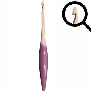 Hand-Turned wood Crochet Hooks- Each piece is artisan made- warm <b>grip</b> luxury feel and perfect tension <b>control</b> for fine projects - Product Image 5