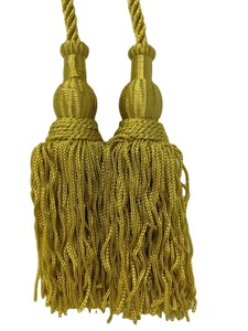 Pompons en fil de soie multicolores dorés - Écologiques, taille personnalisable, cousus à la main, pour vêtements, décorations d'église, sacs et textiles de maison - Product Image 5