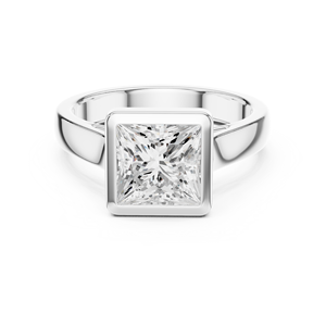 ชุดเครื่องประดับอัญมณีคลาสสิกแหวนแต่งงานแฟชั่น14K สีทองเข้ม2 CT เจ้าหญิงตัด IGI สำหรับปลูกเพชรของขวัญครบรอบ - Product Image 6
