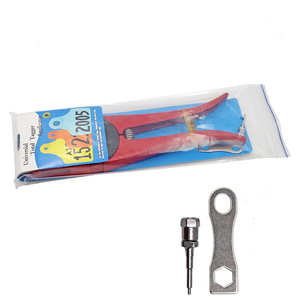 Animal Ear Tag Applicator Plier Veterinary <b>Castrator</b> Pliers Red Metal Animal Surgery <b>Tool</b> Durable Dog Use 22.5cm Length - Product Image 3