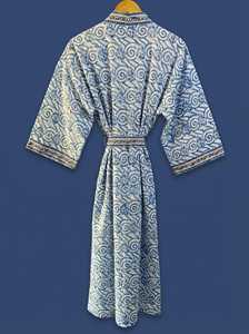 <b>Top</b> Selling Cotton Print Robe Kimono Casual Dress Perfect Gift from <b>Indian</b> Exporter Women's Kimono High Quality Long Robe - Product Image 3