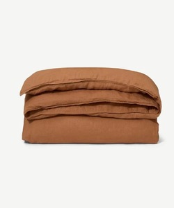 Juego de Funda Nórdica de Lino Lavado a la Piedra Color Verde Azulado Sólido con Fundas de Almohada a Juego - Product Image 2