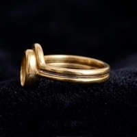 Anillo de Plata de Ley 925 Ovalado de 8x6mm con Bisel en Blanco, Anillo de Boda Curvo Apilable, Recuerdo de Resina para Cenizas o Leche Materna, Regalo DIY para Ella