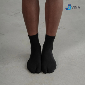 Chaussettes courtes unies JZVINA pour femme, en mélange Spandex/Nylon/Coton, respirantes, séchage rapide, absorbant la transpiration, décontractées pour le quotidien - Product Image 4
